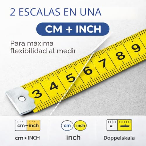 Miniatura 2 de Cinta Métrica 150 Cm 2 En 1 Cm Cinta Métrica De Costura En Caja De Almacenamiento Para Escalar Y Medir
