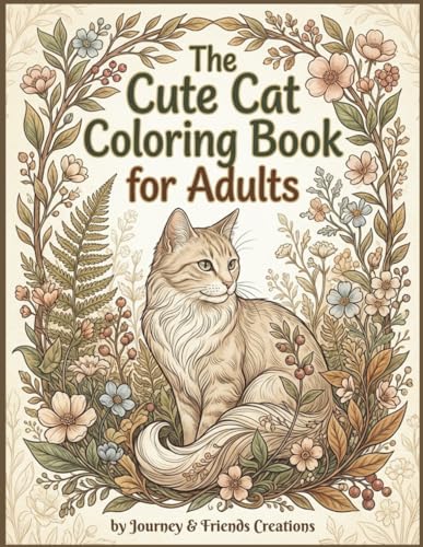 The Cute Cat Coloring Book for Adults: Detailed Coloring Book for Older People, Perfect Gift for Cat Lovers image 2