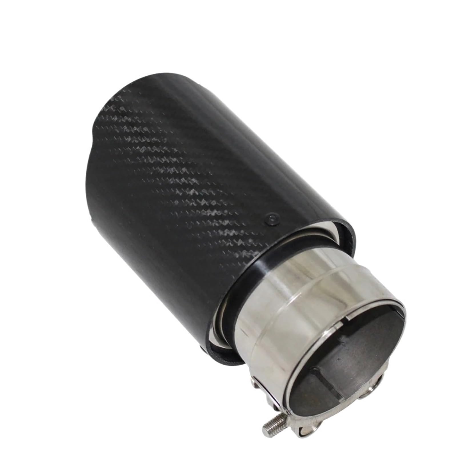 Wyloty wydechowej samochodu Auto Tłumik wydecho Uniwersalny tłumik z włókna węglowego Końcówka tłumika wydechowego Rura tłumika prosta nierdzewna(57mm-76mm)