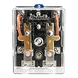 Baomain High Power Relay JQX-62F-2Z DC 12V 120A DPDT 2NO 2NC Electronmagnetic Relay Transparent Dust-Proof Type