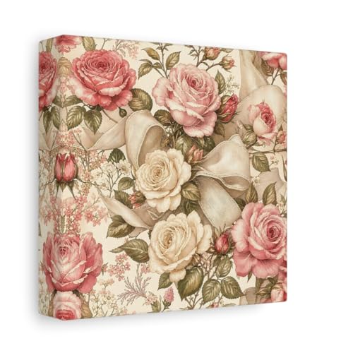Toile imprimée floral roses au-dessus du canapé pour salon cosy