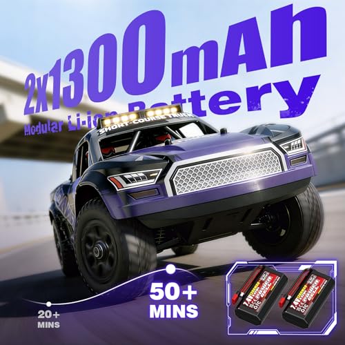 Image of X-TMAGA Remote Control RC Cars 1:16 Monster Truck Toys Cars for Adult & Boys, 4WD Off-Road, Metal Transmission Parts, High Speed Fast 40+ KPH, 4X4 Waterproof with 2 Rechargeable Batteries (HS16-83)