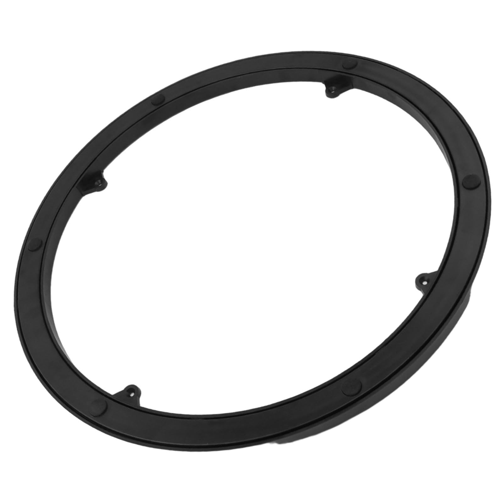 Soporte estable de plástico para almacenamiento con base giratoria silenciosa de 40 cm negra