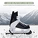 NANAOUS Hockey Skate Guards Ice Skate Guards Adjustable Ice Skate Blade Covers Skate Guards Figure Skating, Guard Protector for Younth Men Women Kids (Black)