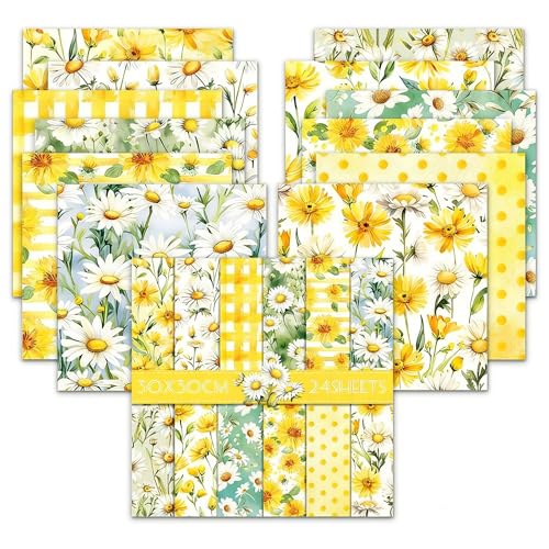 Papier cartonné pour scrapbooking 160g à 24 couleurs et adhésifs double face haute adhérence