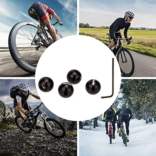 Fancyes Conjunto de tampas de extremidade de cabo de freio de bicicleta de 4 peças com ferramenta, p