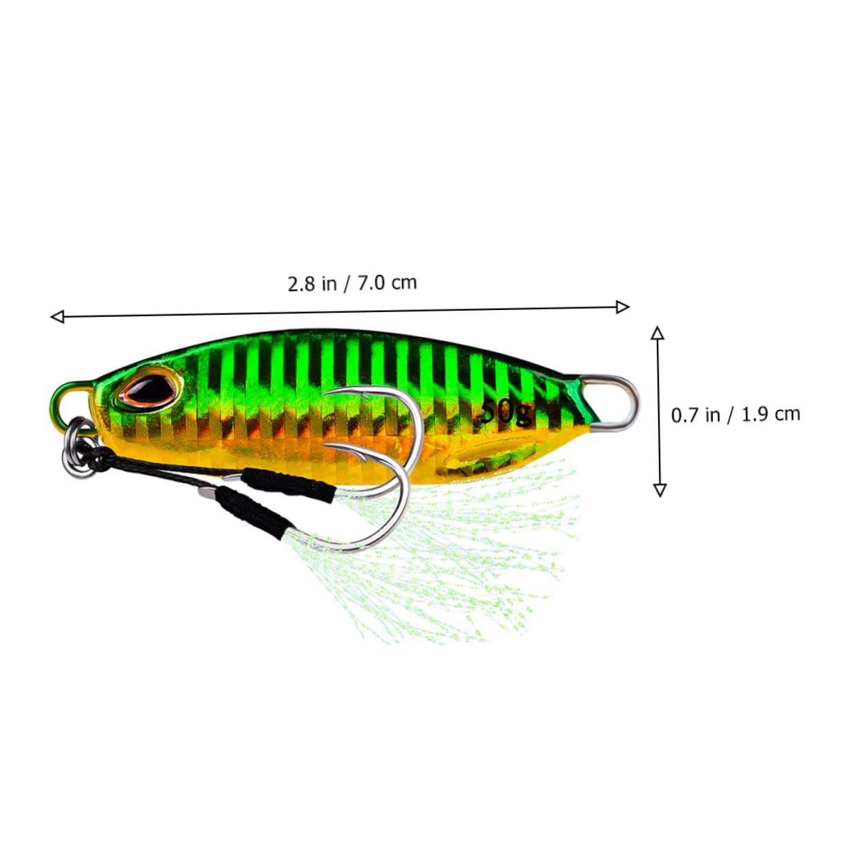 TOYANDONA Señuelos de Pesca Forma de Pez de Metal Reflectantes para Pesca al Aire Libre Sistema de Transferencia de Gravedad, Pack de 5 Piezas