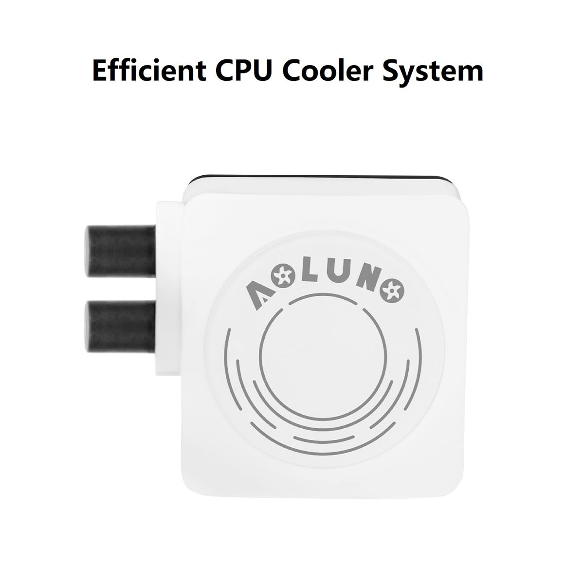 CPU Cooler LGA Liquid Cooling CPU Water Cooler 420mm Aio CPU Air Cooler with 1800 RPM, Compatible with Intel LGA RGB AM4 AMD - White