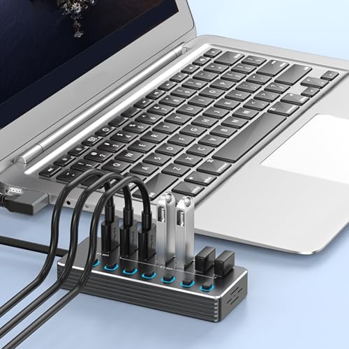 Concentradores USB de 7 puertos ordinarYone para organizar los cables de tu escritorio 3
