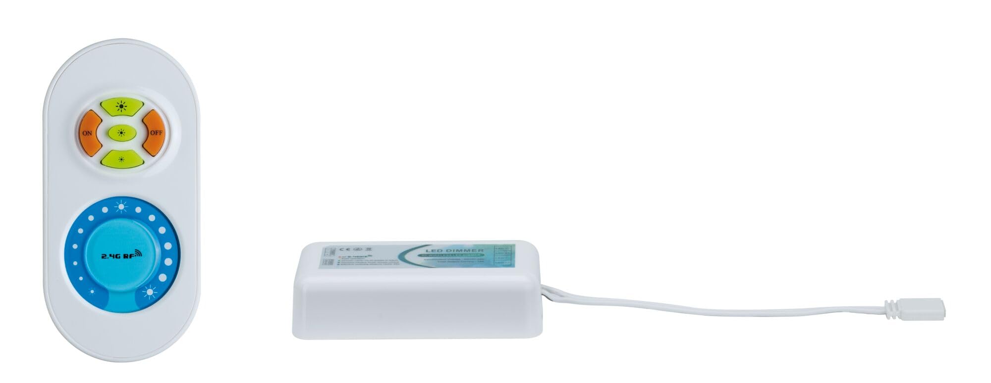 Paulmann 70619 Controller de regulación y conmutación MaxLED para strip LED, mando a distancia para strips monocolor incl. control remoto máx. 144 W accesorio para strips