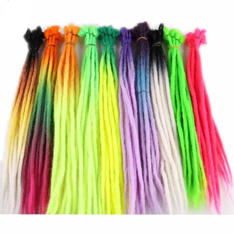 5 Pieces Ombre Hand Made Dreadlocks Hair Extensions Synthetic Hip-hop Style Crochet Braids Hair(4/27HL)