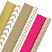 Hallmark Reversible Wrapping Paper, Kraft Gold (Pack of 3, 120 sq. ft. ttl.)