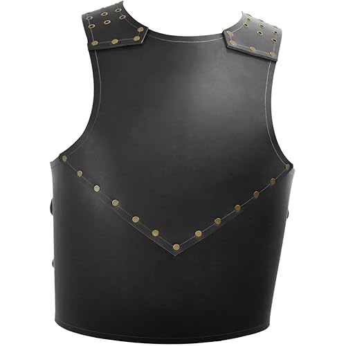 Yiju Medieval Chest Armor Adjustable Knight Breastplate Costume for Role Playing