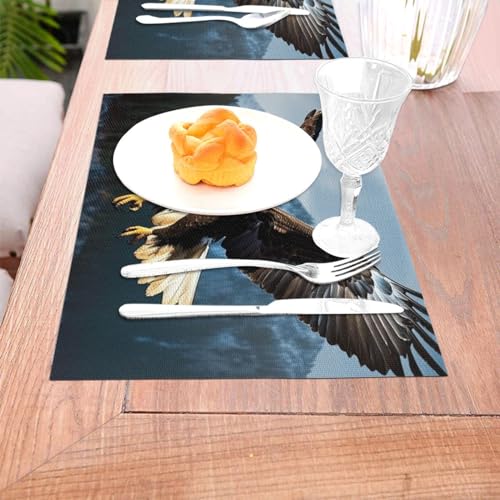 Sets de table pour intérieur et extérieur lavables motif aigle - 7