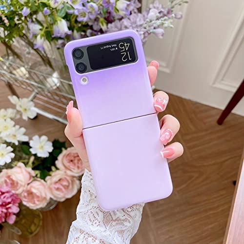 Coque Samsung Z Flip 4 antichoc arc-en-ciel violet protection mince