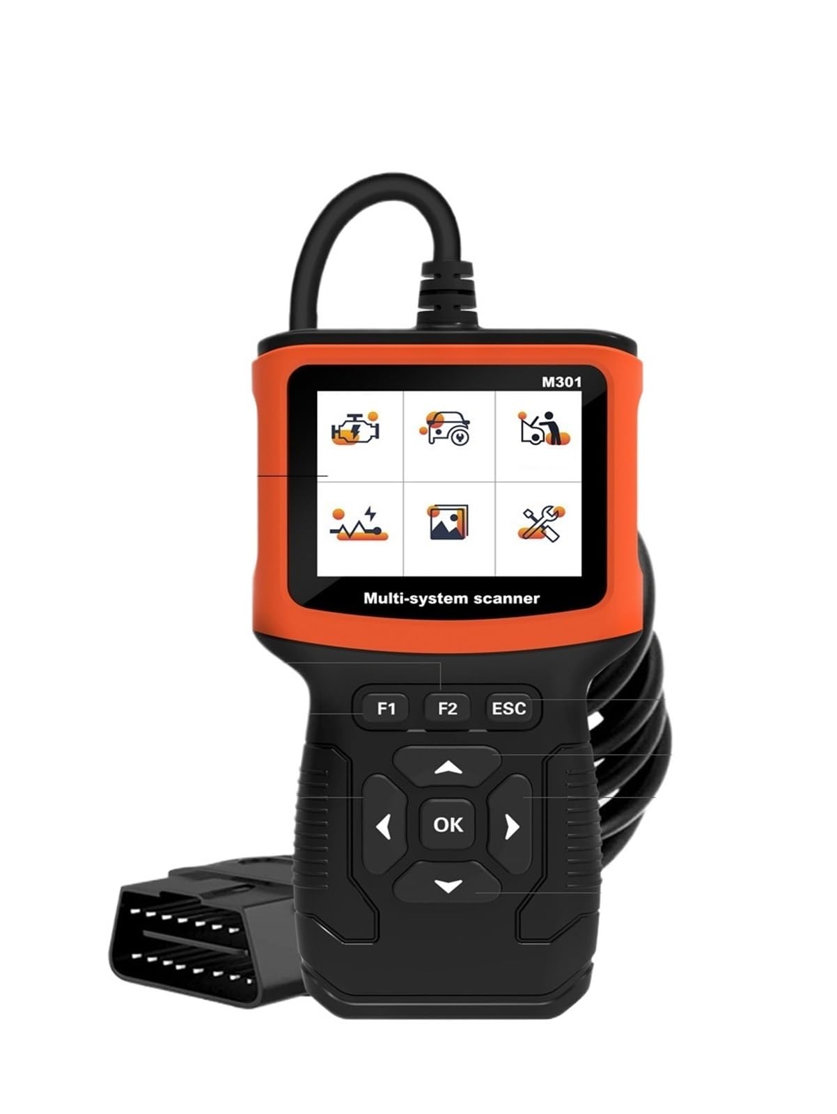 Narzędzie testowe Precision Engine Tester OBD2 Podstawowa diagnostyka usterek samochodowych dla ABS Łatwy w użyciu