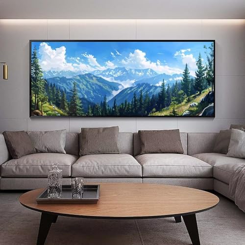 Diamond Painting Grand Format 180x70 Toile Anti-Stress Peinture Diamant Complet