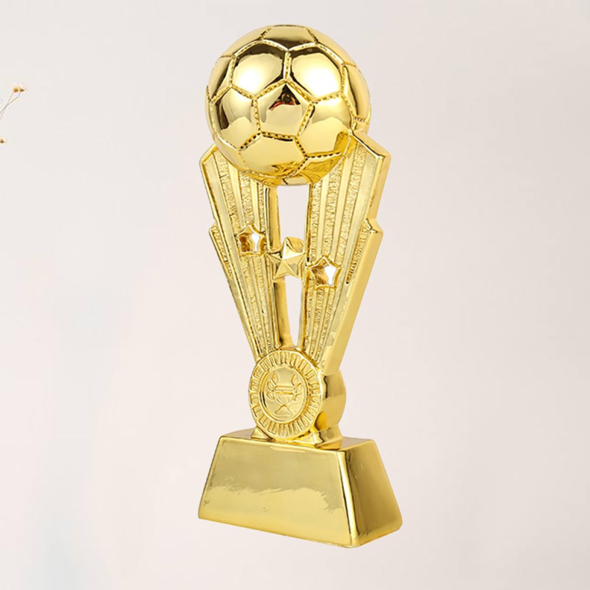 HANABASS De Plástico De Fútbol Chapado Dorado 10,5x8x24 Cm, Copa De Premio para Niños, para Escuela y Fiesta, Decoración para Jardín De Infancia y Eventos Deportivos