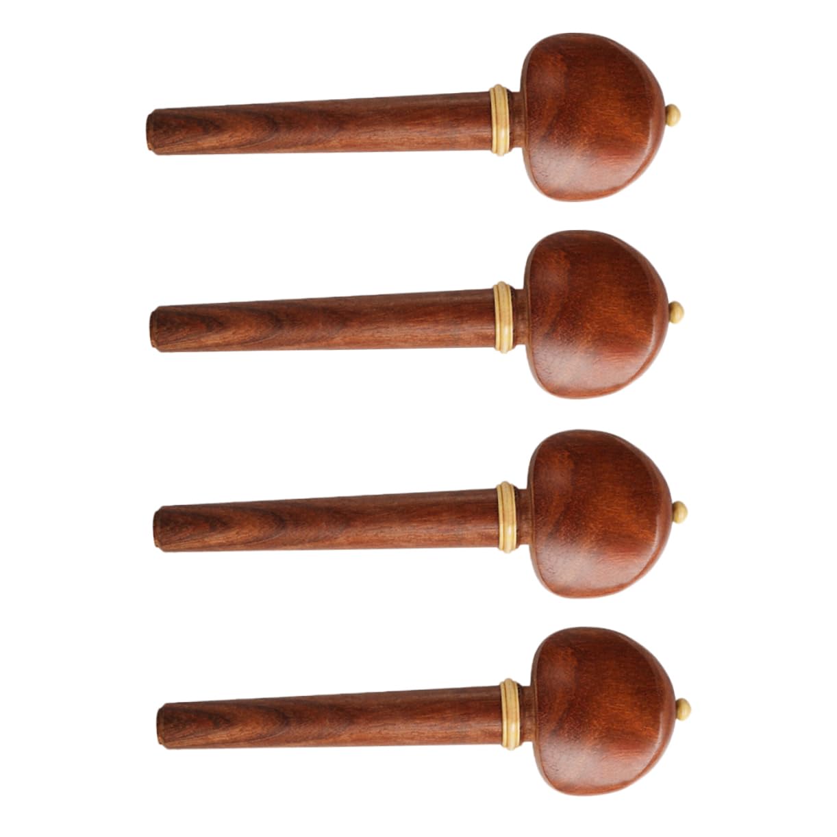 Toddmomy Solid Wood Cello Accessories 4pcs Wooden Rosewood Cello Pegs Endpin for Violin Musical Instrument Tuning Tool Vintage Style