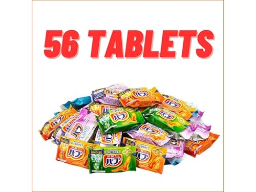 Megllaju Japanese Bath Salt Hot Spring Carbonated Bath Powders Assortment Pack (56 Packets) - Includes 4 Different Kinds Of Bathing Aromas Including Hand Towel #TOP1