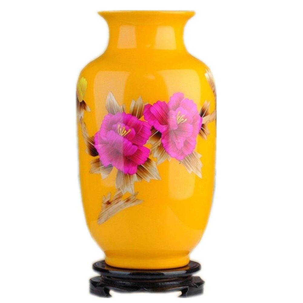 Vase fait main ZM® en céramique rouge de Chine, le cadeau d'art idéal