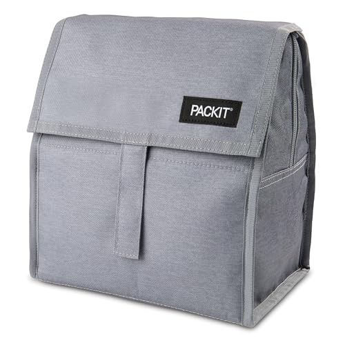 Image of PackIt Freezable Lunch Bag, Gray Fog