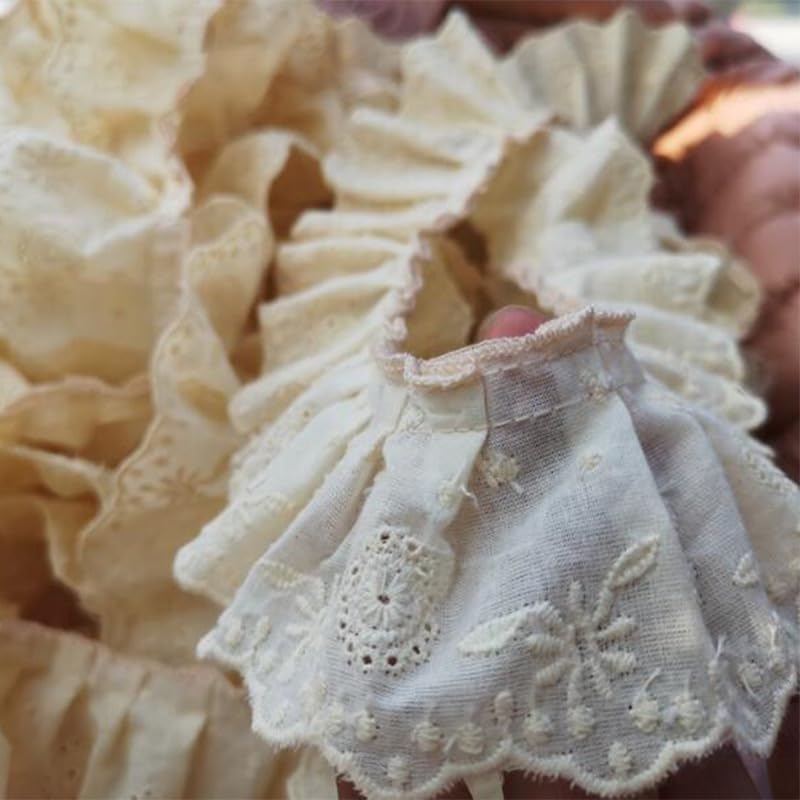 Spitzenborte, 1 Yard (ca. 91 cm) bestickte florale Spitze Stoffborte Applikation Band 5 cm DIY Nähen Kragen Rüschen Guipure Hochzeit Dekoration
