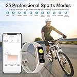 Fitness Tracker with 24/7 Heart Rate, Blood Oxygen Blood Pressure Sleep Monitor, Activity Trackers 5 ATM Waterproof,Step Calorie Counter Pedometer Health Smart Watch for Women Men(Beige) - Image 5