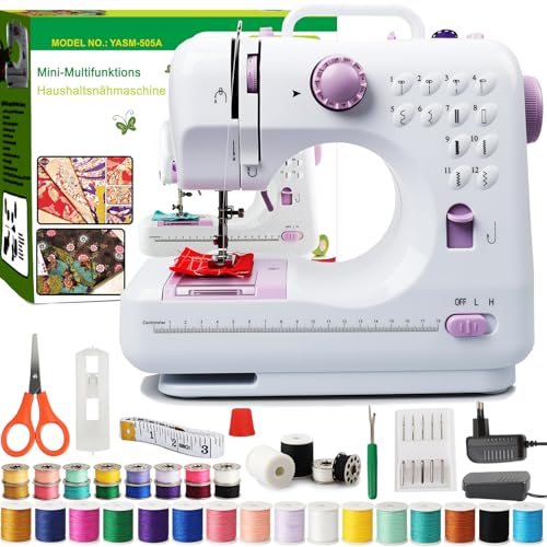 Nähmaschine Kinder – Tragbare Elektrische Mini Nähmaschine...