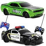 Remote Control Car for Boys | 2 Pack - Police Car & Sports Racing Car | Full Function Radio Control...