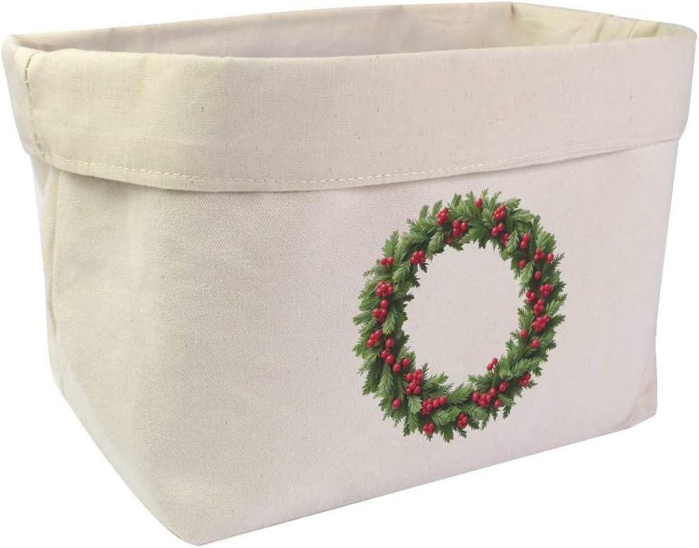 Azeeda Large 'Christmas Wreath' Canvas Organiser/Storage Bag (OR00046279)