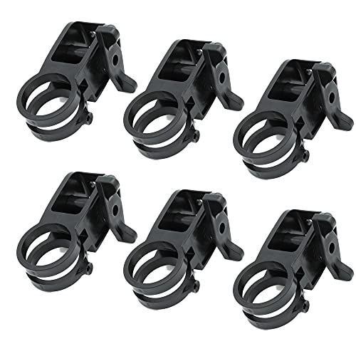 JBT 6 pcs Electric Fence Insulator Tightener in line Tensioner, Tube Post Insulator Tighteners, Tube Post Insulator, Black