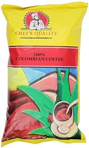 Chefs Quality Columbian Coffee Ground, 1 pound, pack of 2