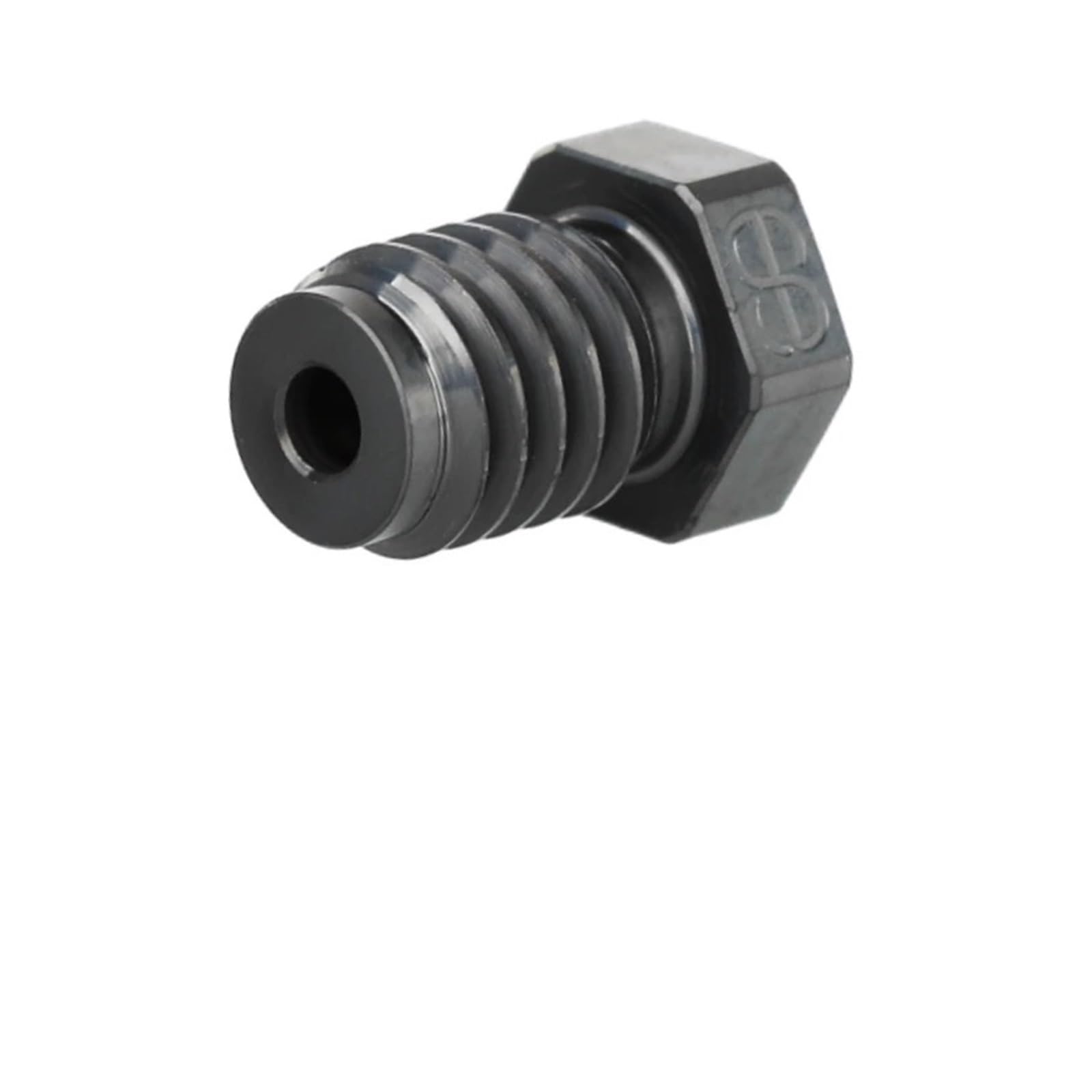Boquilla de carburo de tungsteno V6, compatible con impresora 3D Prusa | Boquilla de rosca M6, material de carburo de tungsteno, estructura V6, impresión de alta velocidad(0.6mm)