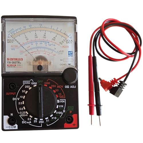 Topolenashop Multímetro Analógico Portátil Voltímetro Amperímetro Ohmímetro YX-360TRN