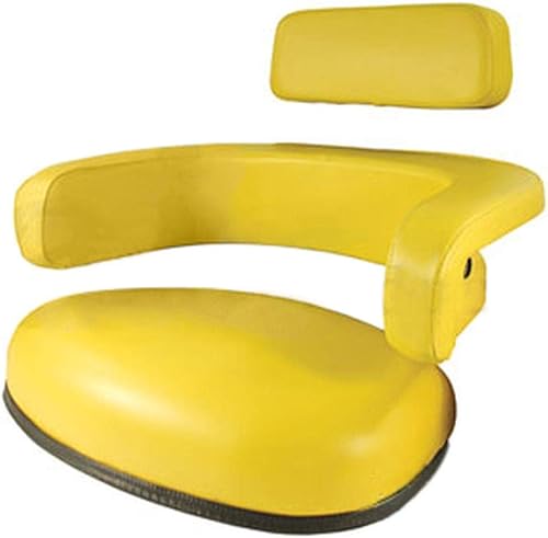 Miniatura 3 de Reliable Aftermarket Parts JD600 2010 2510 2520 4020 Juego de 3 cojines de asiento amarillo