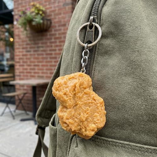 Toyvian Chicken Nugget Keychain Chicken Wing Ornament Metall Schlüsselbund Metall Schlüsselanhänger Geldbörse Charms Anhänger Lebensmittelbeutel