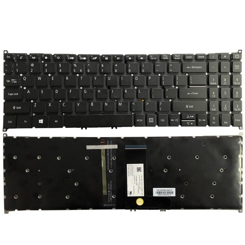 Clavier ordinateur portable Acer Aspire 5 A515-54 A515-56 touche US rétroéclairé