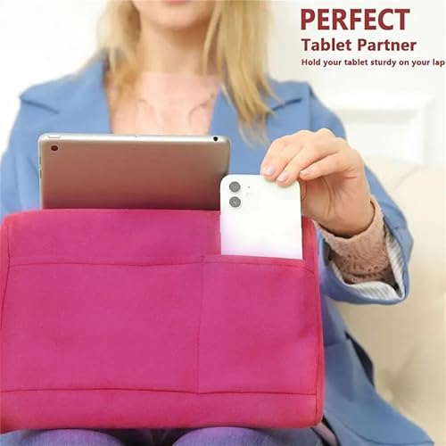 Miniatura 5 de Soporte de almohada para tablet, adecuado para rodillas, camas y mesas. Base acolchada para tablet con bolsillo y soporte para lápiz capacitivo