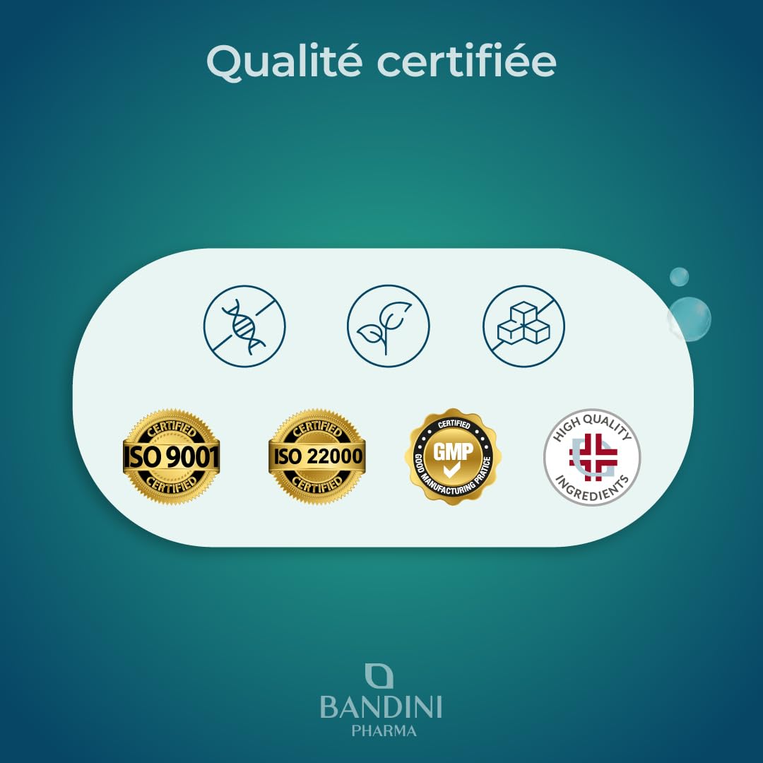 Bandini® NAC 800 mg par capsule | 220 gélules pour +7 mois | N-acétyl-L-cystéine | Haute biodisponibilité et tolérance | Antioxydant Hautement dosé, Qualité supérieure, 100% Végétalien, sans Additifs