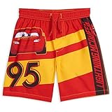 Disney Cars Lightning McQueen Toddler Boys Swim Trunks Red/Yellow 2T
