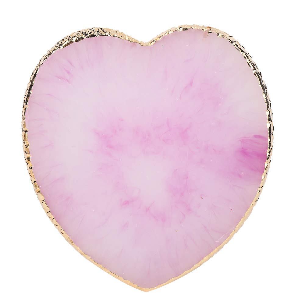 Delicate Resin Heart Shape Nail Art Palette Colourful Painting Palette for Nail Art (violet)