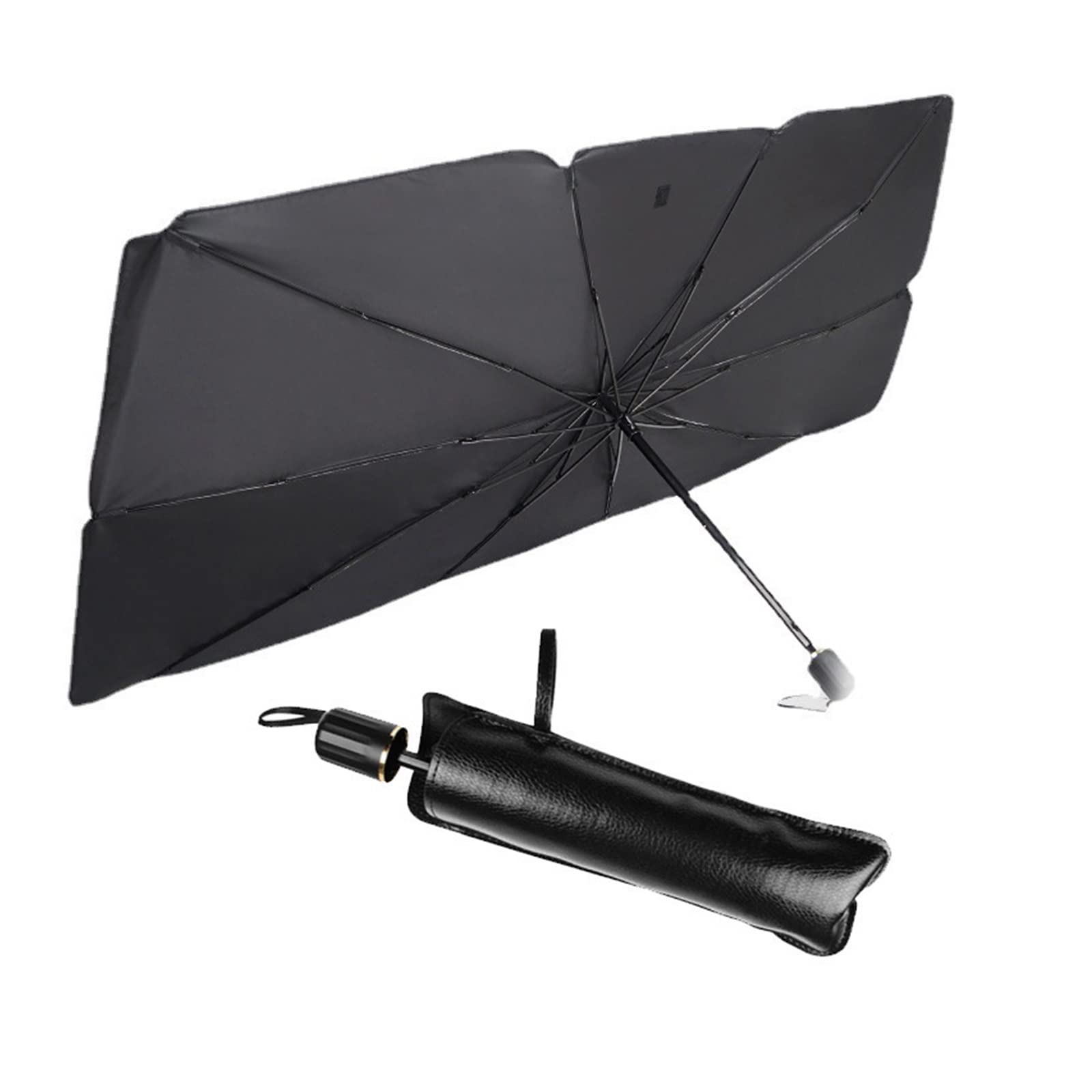 daili Store Auto Parasole Ombrello Anteriore in Stile Parasole in Vetro Protezione Solare Panno Isolante Termico Ombrello for Auto Parabrezza Parasole (Color : Large)