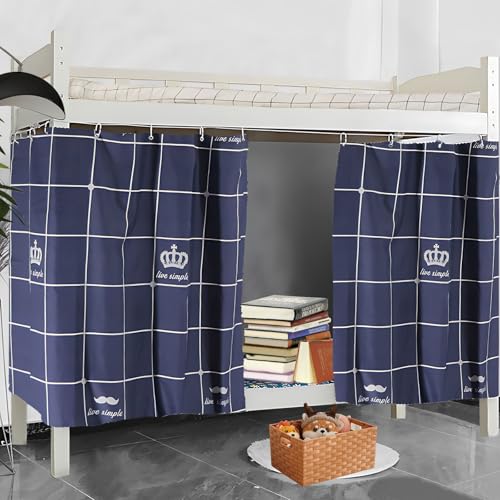 Image of XiRiDa Blackout Bunk Bed Curtain Room Crown Privacy Protection Canopy, 2 Panels