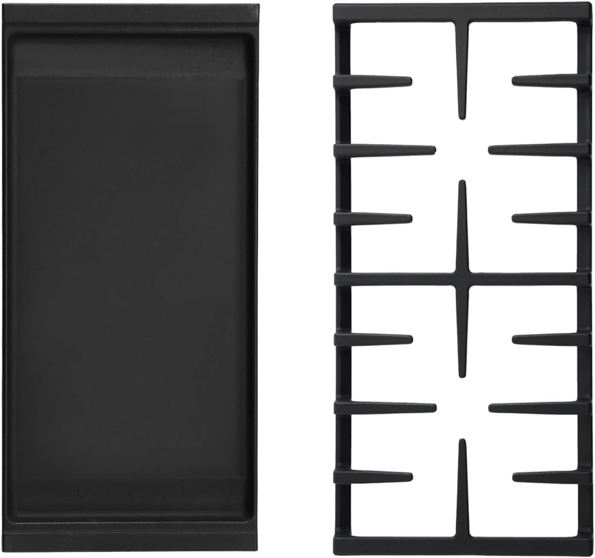 WB31X24738 Griddle WB31X27150 Burner Grates Cooktop Replacement Parts for GE Grates Cast Iron Griddle Center Grate Cooktop Appliances Pan JGBS66REKSS JGB700SEJ4SS General Center Stove Top Grate