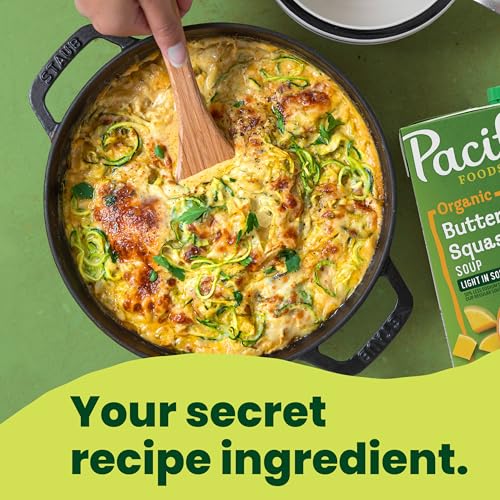Image of Pacific Foods Light in Sodium Organic Butternut Squash Soup, 32 oz Carton (Pack of 6)
