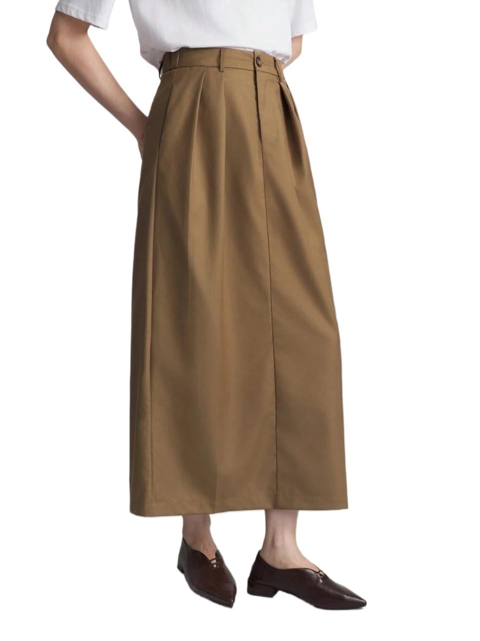 Womens Trendy Elegant Skirt Casual Plain Color Long Skirt