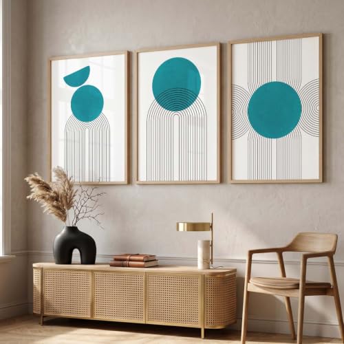 Image of kotart Elegant Painting for Wall Decoration - Modern Art Wall Decor Framed Painting for Living Room Bedroom - Framed Posters /Paintings with Frame Set of 3 (Art 8)