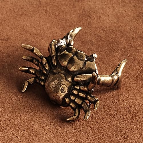 Amazon.co.jp: 真鍮 ペン置き（蟹）カニ 星座 かに座 キャンサー ペン