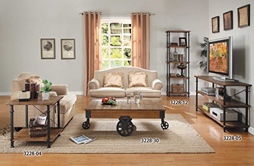 Homelegance Factory 24" X 22" End Table, Rustic Brown #TOP7